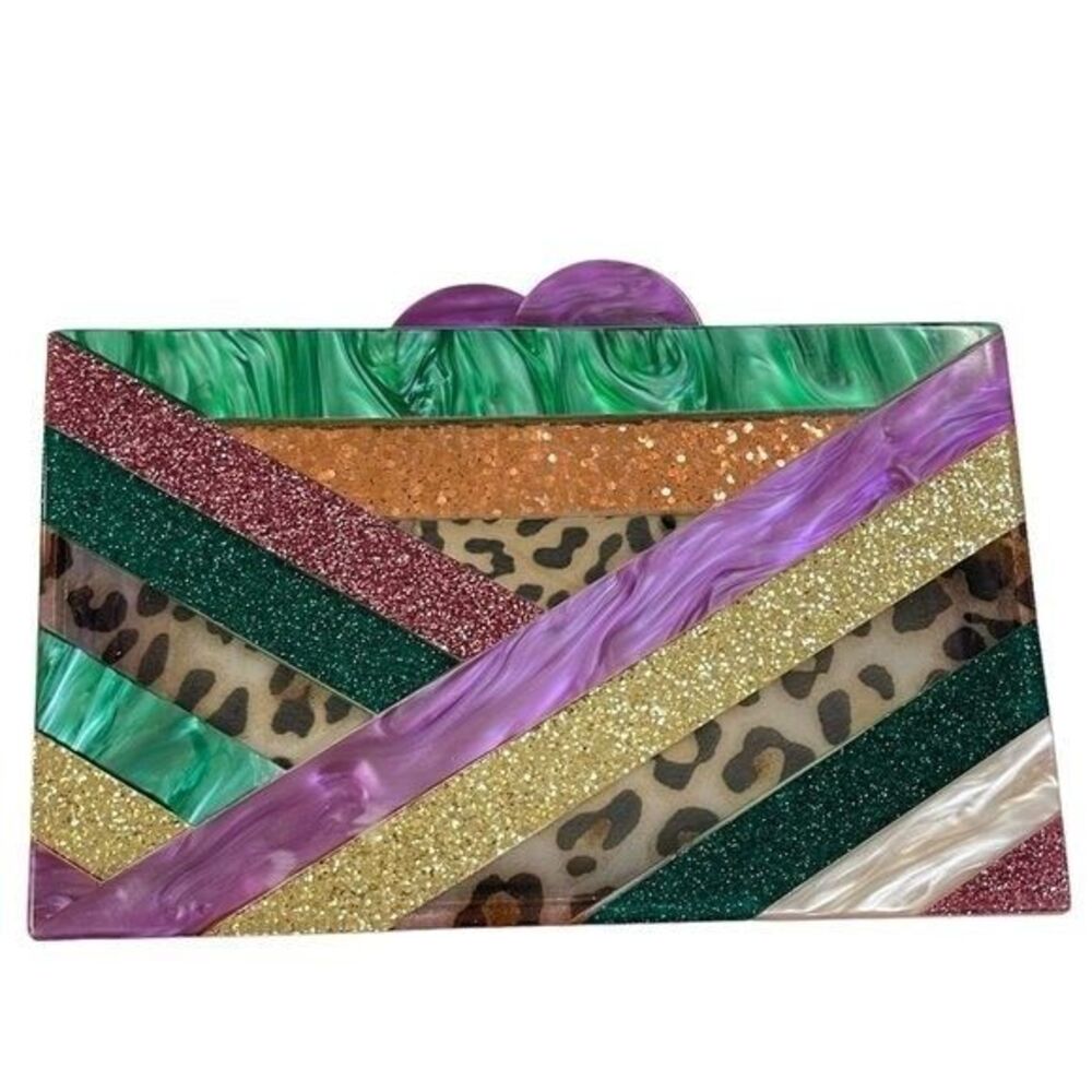 Nib Elizabeth Sutton Collection Cheetah Clutch Ac… - image 2